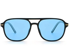 BS2503-0291_Black_Aviator_Plastic_Sunglasses_front