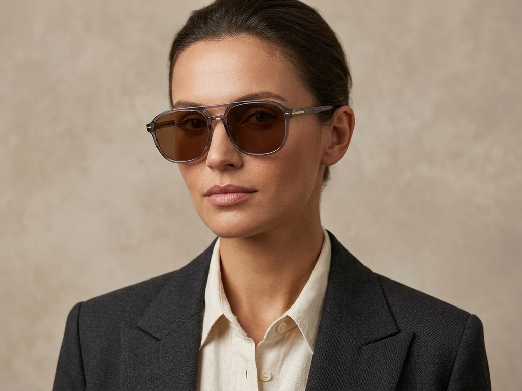 BS2503-0293_Grey_Aviator_Plastic_Sunglasses-tryon_female