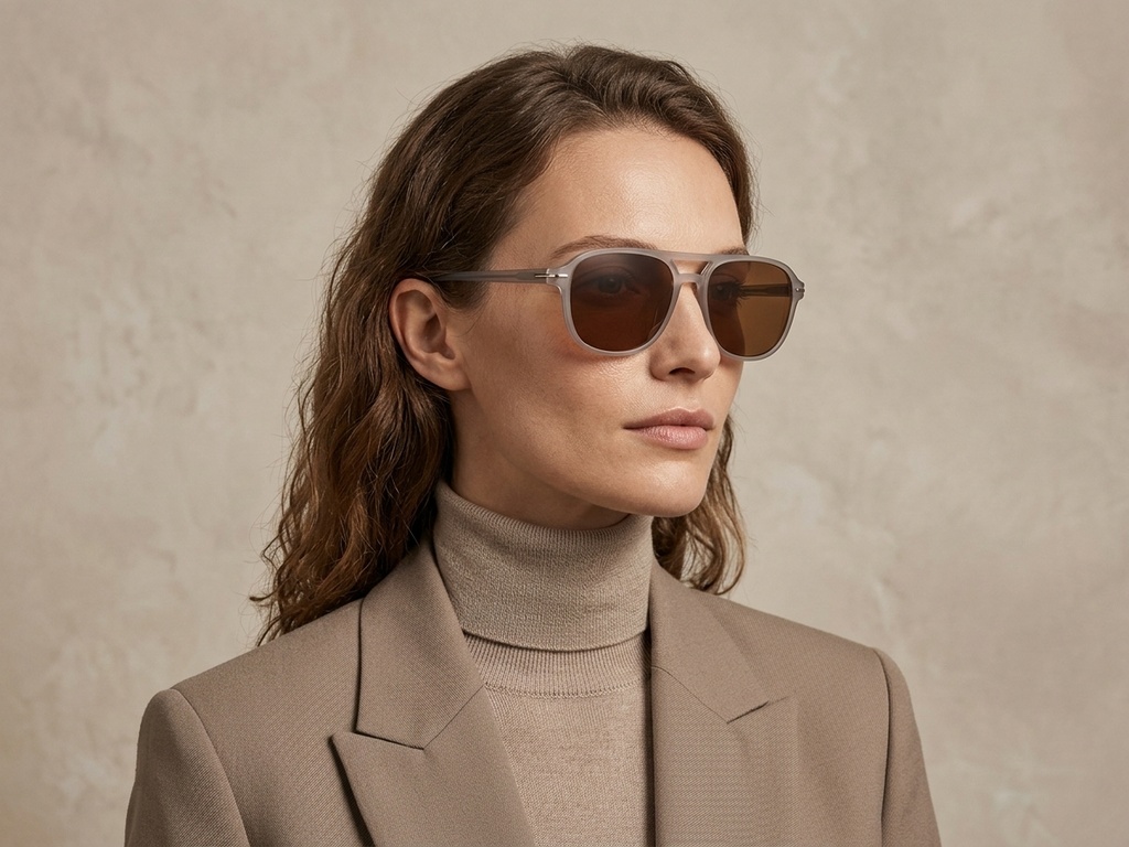 BS2503-0295_Grey_Aviator_Plastic_Sunglasses-tryon_female