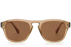 BS2503-0300_Brown_Rectangular_Plastic_Sunglasses_front