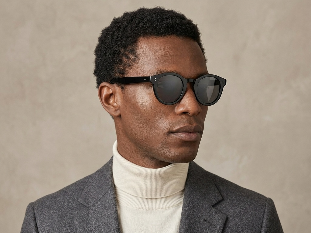 BS2503-0302_Black_Oval_Plastic_Sunglasses-tryon_male