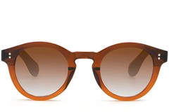 BS2503-0306_Brown_Oval_Plastic_Sunglasses_front
