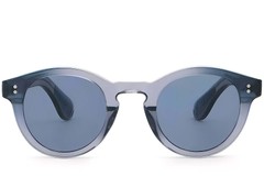 BS2503-0307_Blue_Oval_Plastic_Sunglasses_front