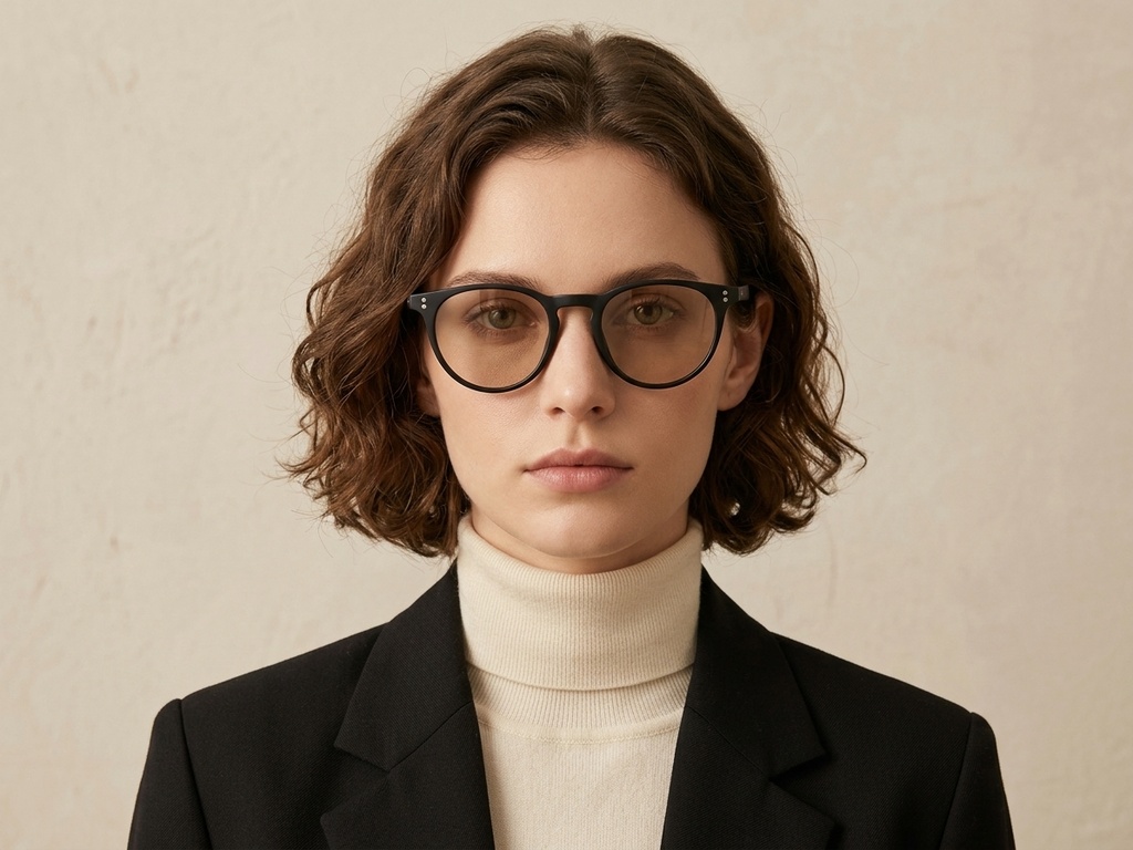 BS2503-0308_Black_Oval_Plastic_Sunglasses-tryon_female
