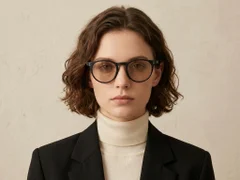 BS2503-0308_Black_Oval_Plastic_Sunglasses-tryon_female
