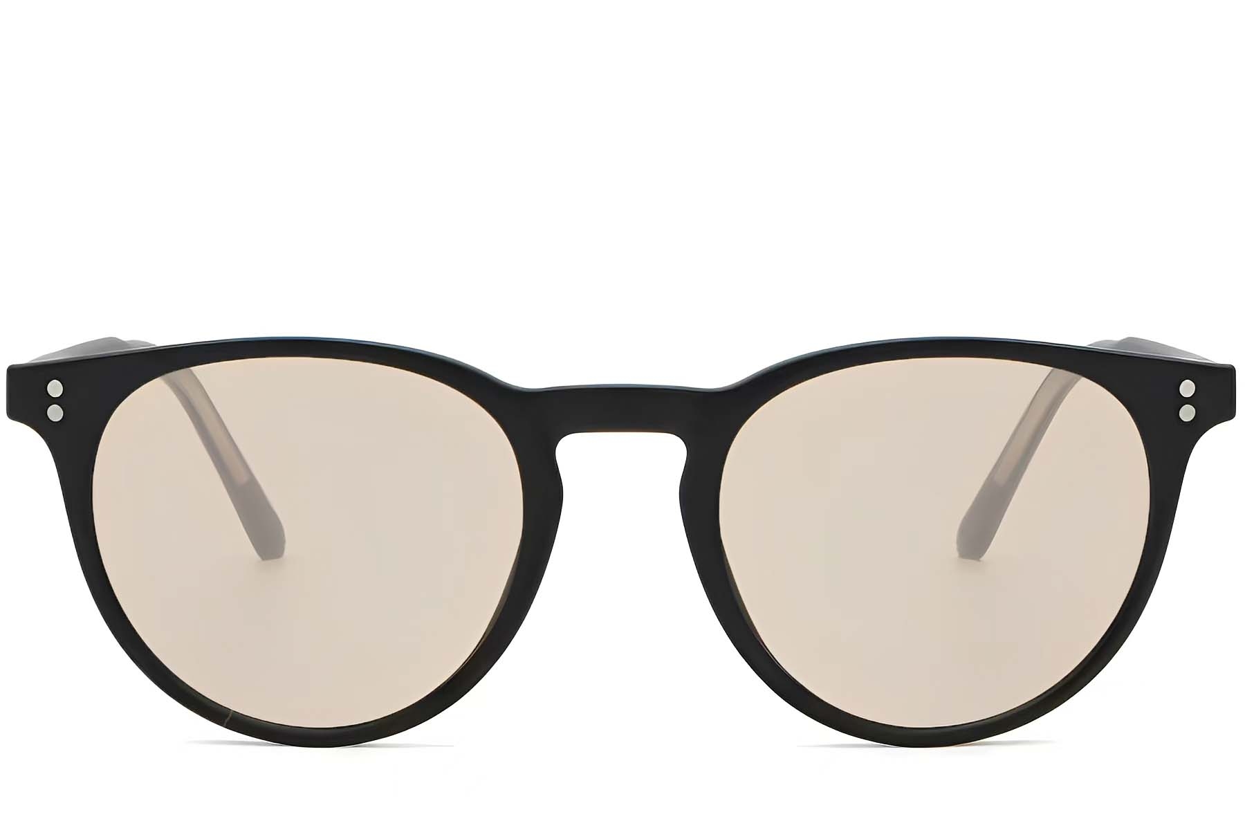 BS2503-0308_Black_Oval_Plastic_Sunglasses_front