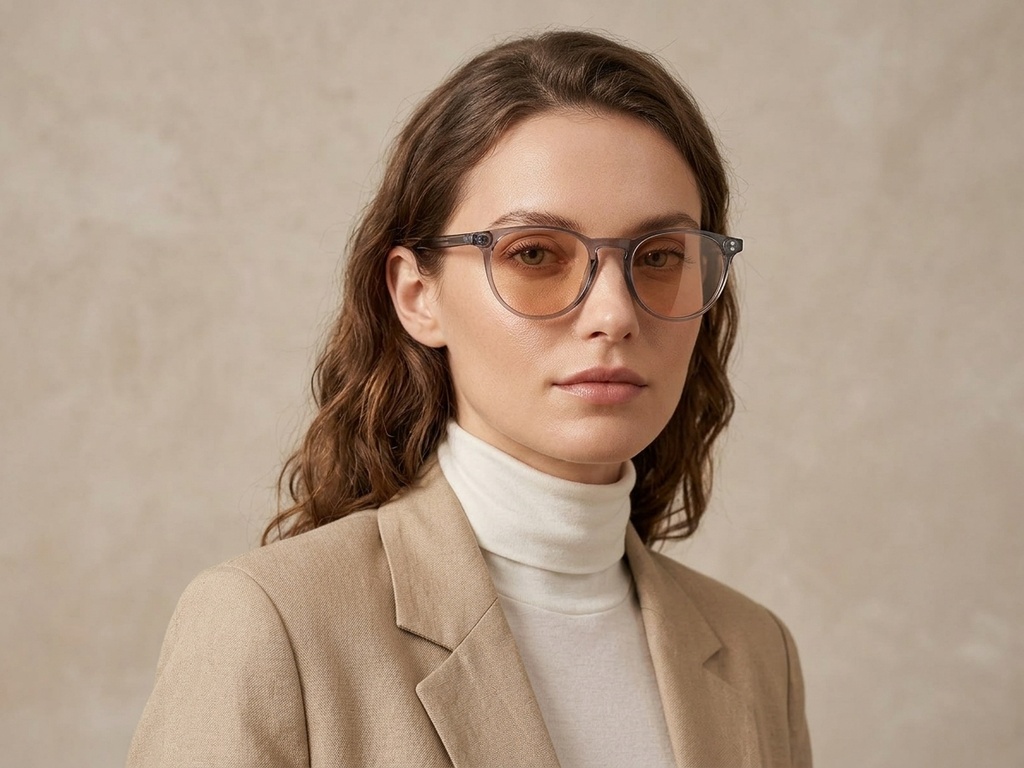 BS2503-0309_Purple_Oval_Plastic_Sunglasses-tryon_female