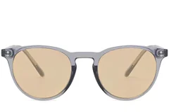 BS2503-0309_Purple_Oval_Plastic_Sunglasses_front