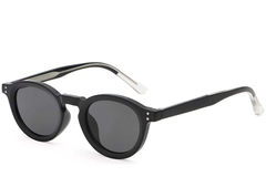 Oval Black Plastic Sunglasses #BS2503-0312