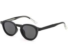 Gafas de sol ovaladas de plástico negro n.° BS2503-0312