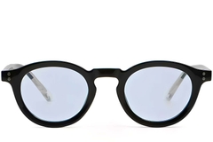 BS2503-0313_Black_Oval_Plastic_Sunglasses_front