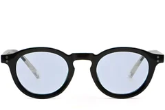 BS2503-0313_Black_Oval_Plastic_Sunglasses_front
