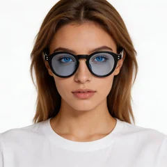 bs2503-0313_black_oval_plastic_sunglasses_model