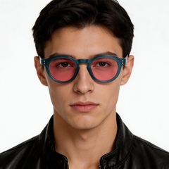 bs2503-0315_blue_oval_plastic_sunglasses_model