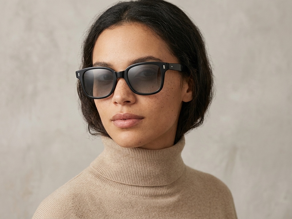 BS2503-0317_Black_Rectangular_Plastic_Sunglasses-tryon_female