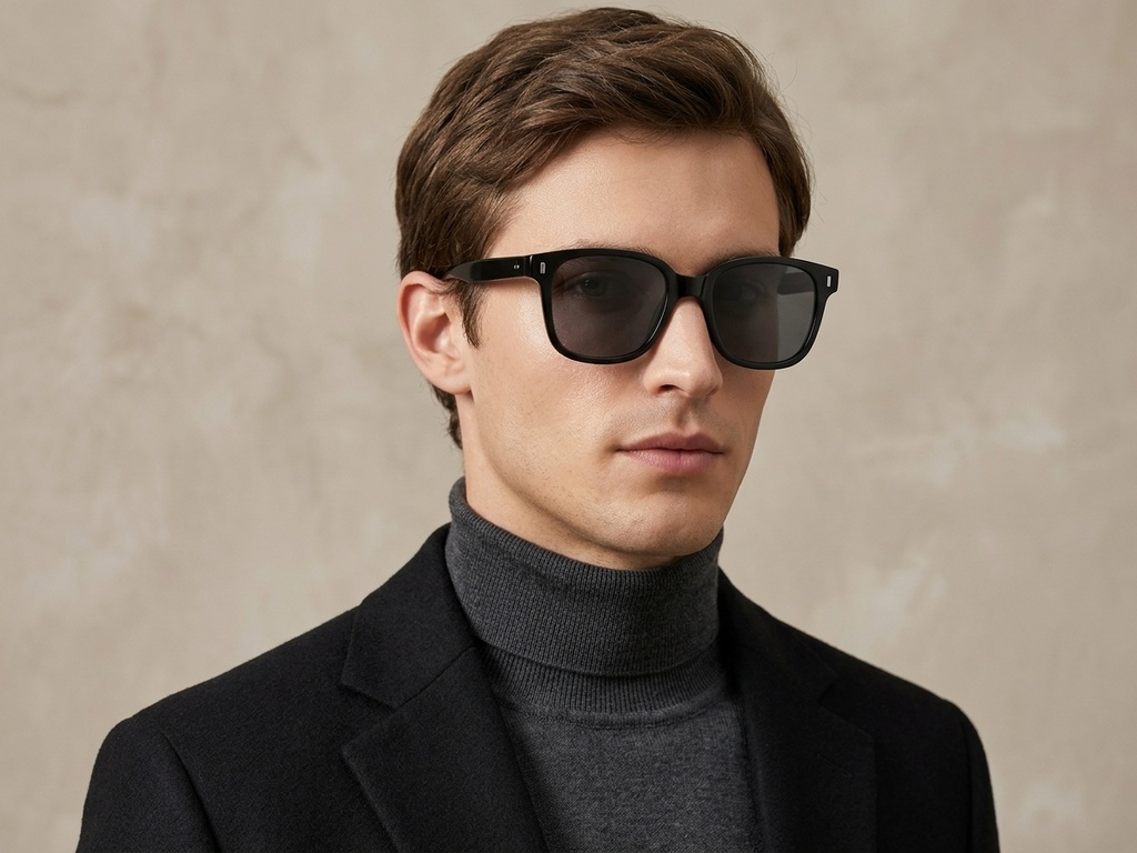 BS2503-0317_Black_Rectangular_Plastic_Sunglasses-tryon_male