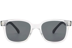 BS2503-0322_Transparent_Rectangular_Plastic_Sunglasses_front