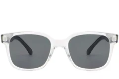BS2503-0322_Transparent_Rectangular_Plastic_Sunglasses_front