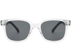 BS2503-0322_Transparent_Rectangular_Plastic_Sunglasses_front