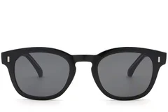 BS2503-0323_Black_Oval_Plastic_Sunglasses_front