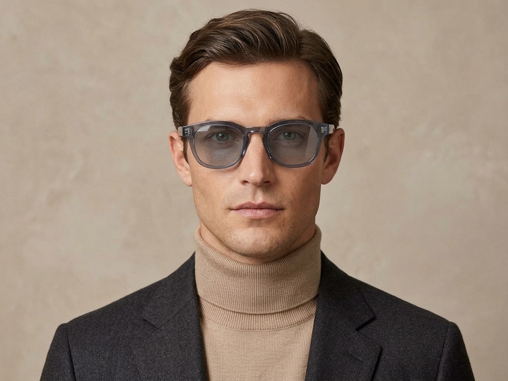 BS2503-0324_Blue_Oval_Plastic_Sunglasses-tryon_male
