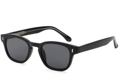 Oval Black Plastic Sunglasses #BS2503-0329