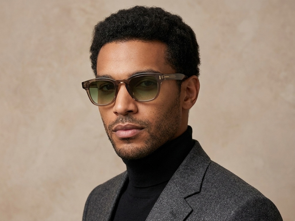 BS2503-0333_Brown_Oval_Plastic_Sunglasses-tryon_male