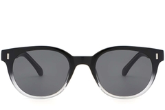 BS2503-0335_Black_Oval_Plastic_Sunglasses_front