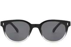 BS2503-0335_Black_Oval_Plastic_Sunglasses_front