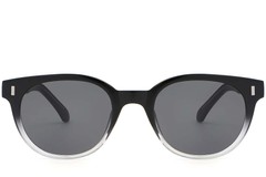 BS2503-0335_Black_Oval_Plastic_Sunglasses_front