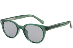 Gafas de sol ovaladas de plástico verde #BS2503-0338