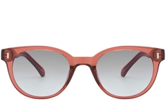 BS2503-0339_Red_Oval_Plastic_Sunglasses_front