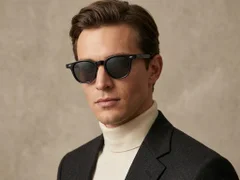 BS2503-0340_Black_Oval_Plastic_Sunglasses-tryon_male