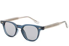 Gafas de sol ovaladas de plástico azul n.° BS2503-0343