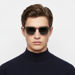 BS2503-0345_Grey_Oval_Plastic_Sunglasses_model