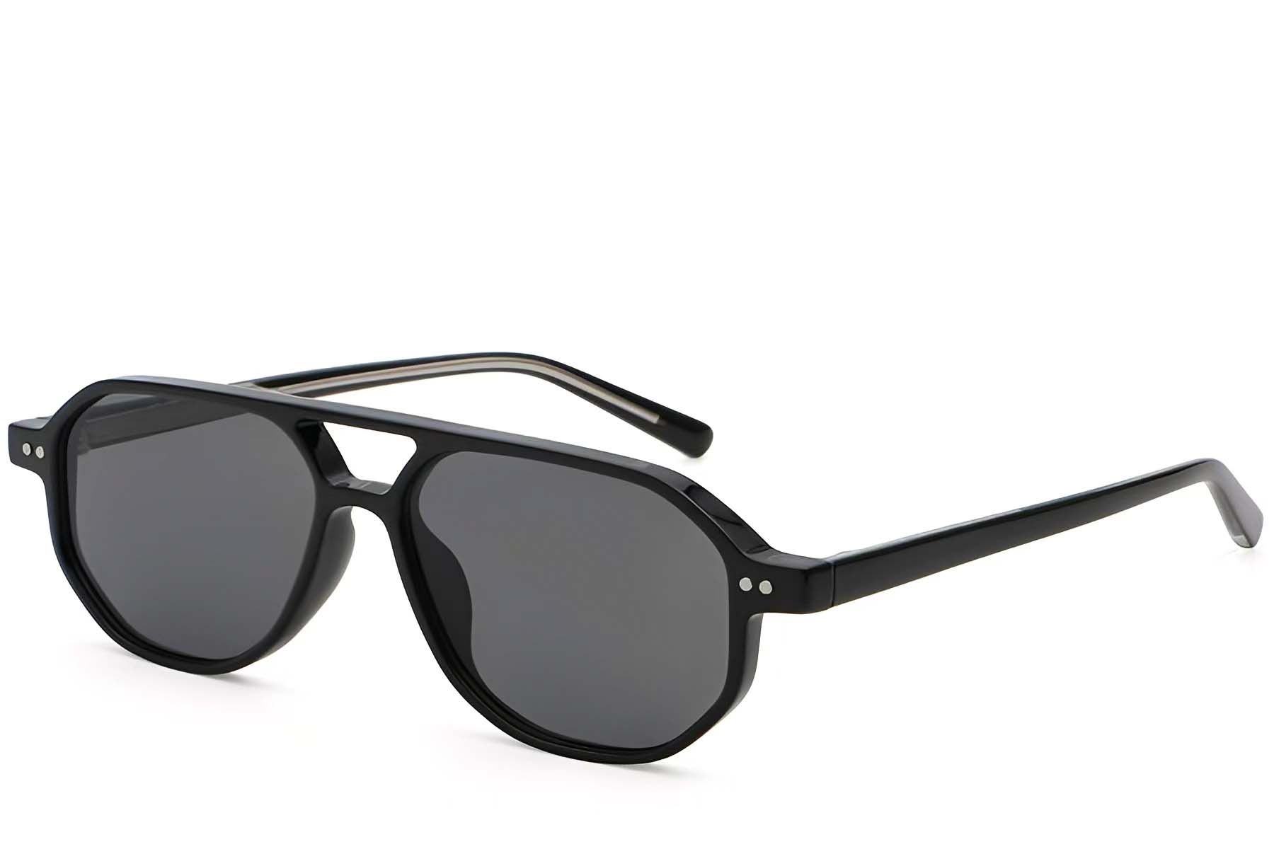 BS2503-0347_Black_Aviator_Plastic_Sunglasses_corner