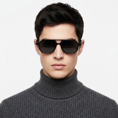 BS2503-0347_Black_Aviator_Plastic_Sunglasses_model