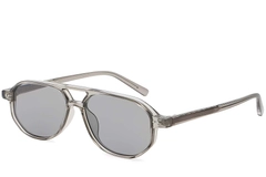 Aviator Gray Plastic Sunglasses #BS2503-0348