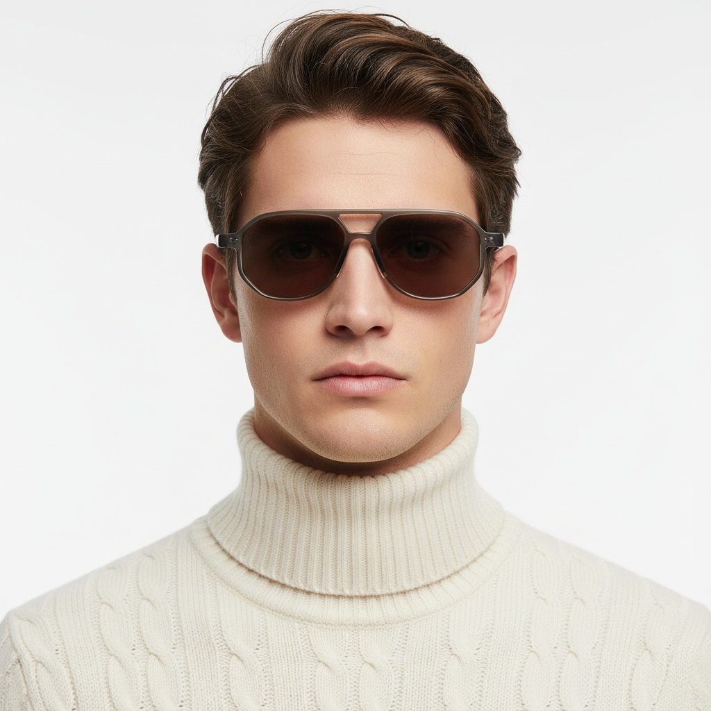 BS2503-0349_Brown_Aviator_Plastic_Sunglasses_model