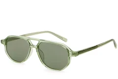 Occhiali da sole modello aviatore in plastica verde #BS2503-0351