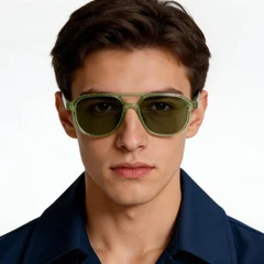 bs2503-0351_green_aviator_plastic_sunglasses_model