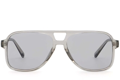 BS2503-0354_Grey_Aviator_Plastic_Sunglasses_front