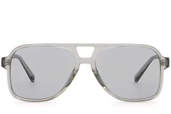BS2503-0354_Grey_Aviator_Plastic_Sunglasses_front
