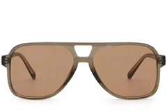 BS2503-0355_Brown_Aviator_Plastic_Sunglasses_front