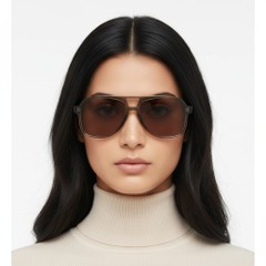 BS2503-0355_Brown_Aviator_Plastic_Sunglasses_model