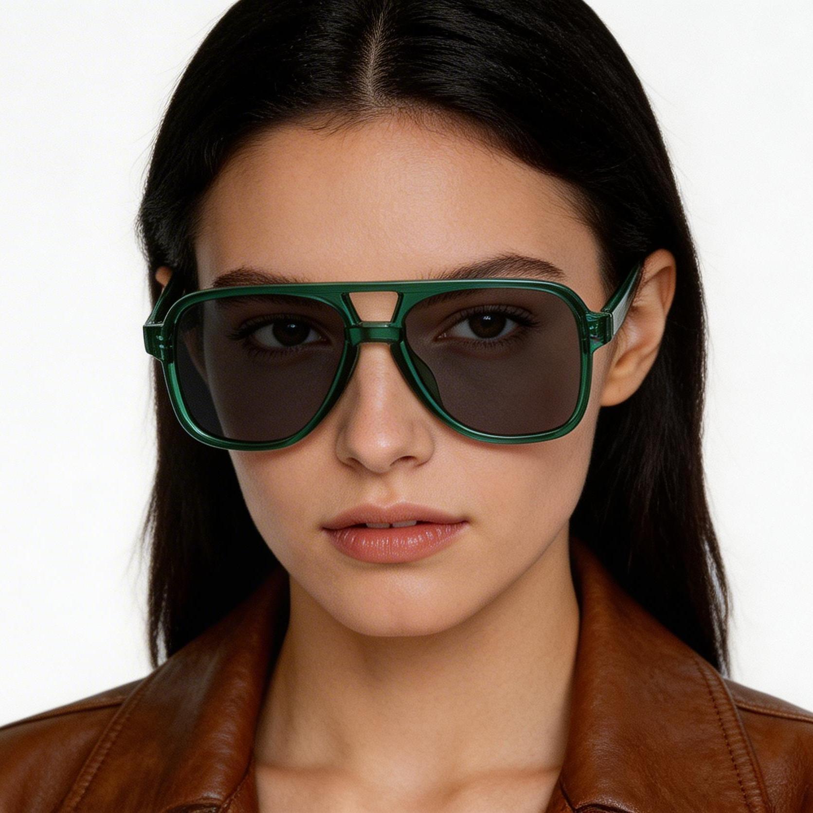 bs2503-0357_green_aviator_plastic_sunglasses_model