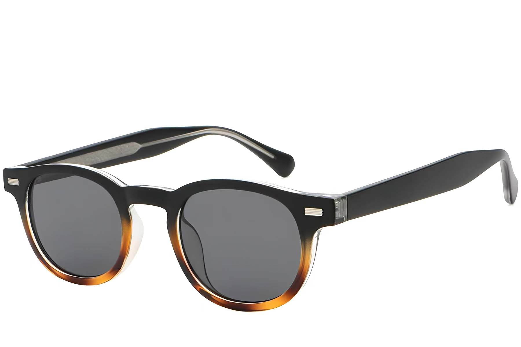 Oval Tortoiseshell Plastic Sunglasses #BS2503-0360