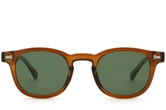 BS2503-0363_Brown_Oval_Plastic_Sunglasses_front