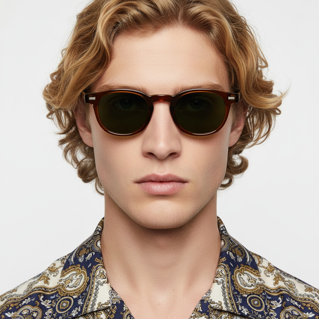BS2503-0363_Brown_Oval_Plastic_Sunglasses_model