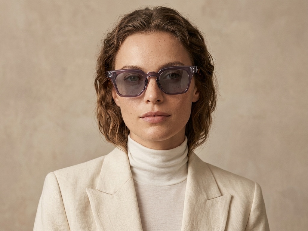 BS2503-0367_Purple_Rectangular_Plastic_Sunglasses-tryon_female